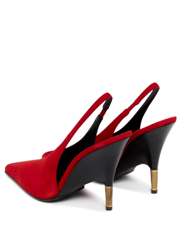 Decollete Bella In Suede in rosso Khaite - donna 