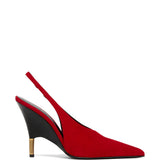 Decollete Bella In Suede in rosso Khaite - donna 
