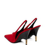 Decollete Bella In Suede in rosso Khaite - donna 