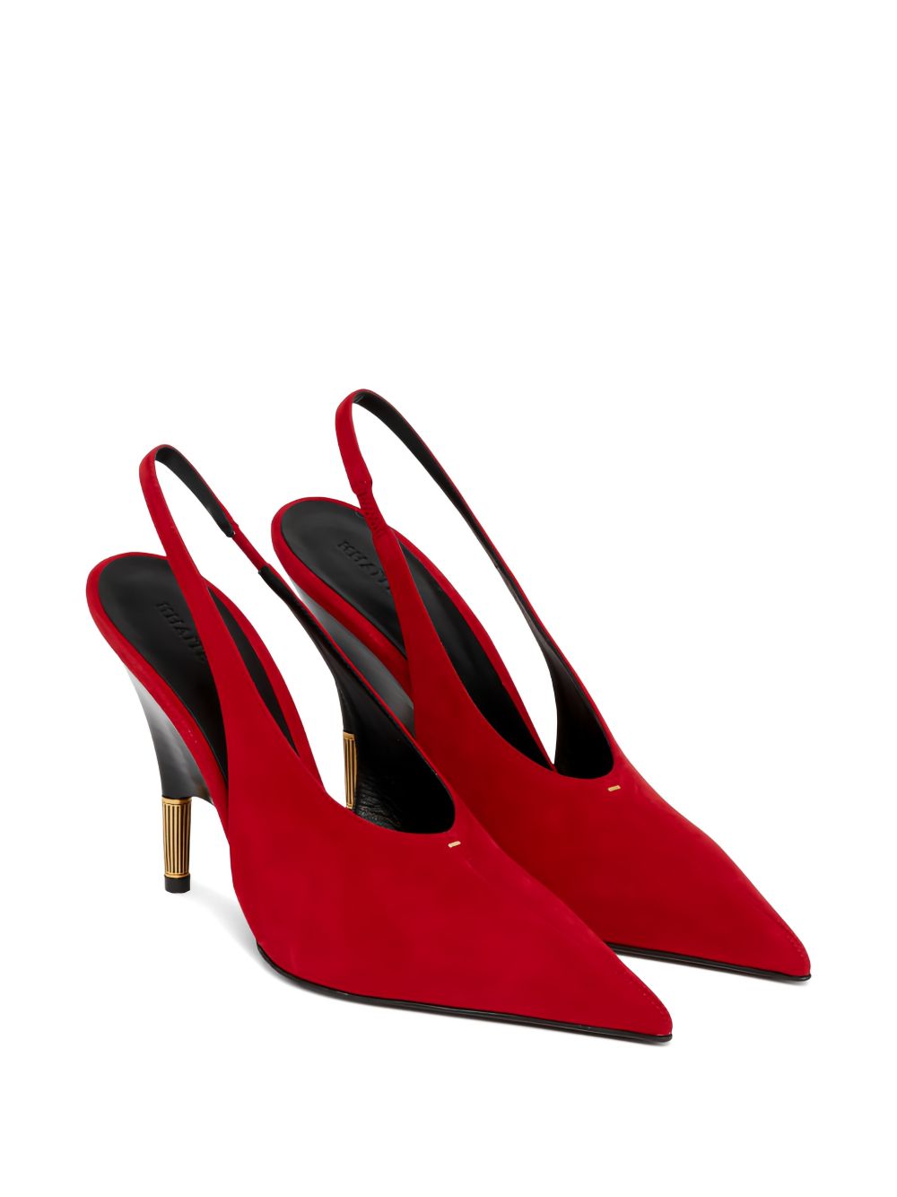 Decollete Bella In Suede in rosso Khaite - donna 