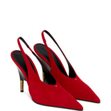 Decollete Bella In Suede in rosso Khaite - donna 