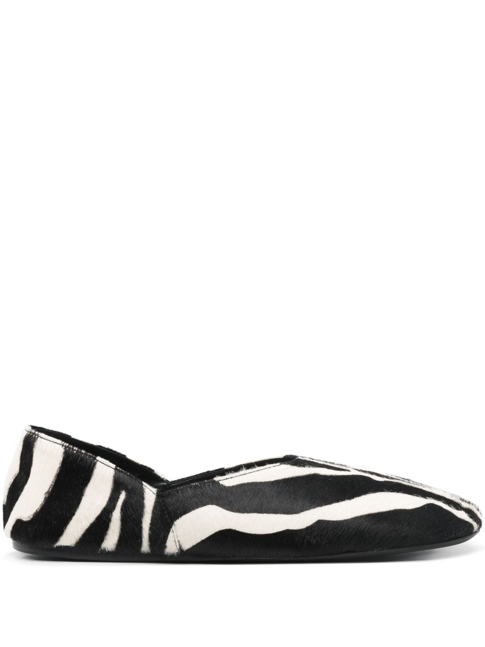Ballerine con stampa animalier jane in bainco e nero Khaite - donna 