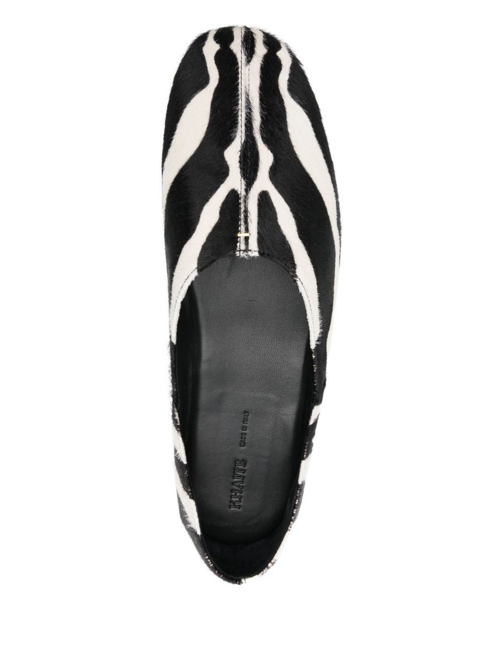 Ballerine con stampa animalier jane in bainco e nero Khaite - donna 