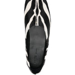Ballerine con stampa animalier jane in bainco e nero Khaite - donna 