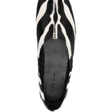 Ballerine con stampa animalier jane in bainco e nero Khaite - donna 