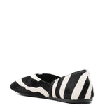 Ballerine con stampa animalier jane in bainco e nero Khaite - donna 
