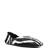 Ballerine con stampa animalier jane in bainco e nero Khaite - donna 