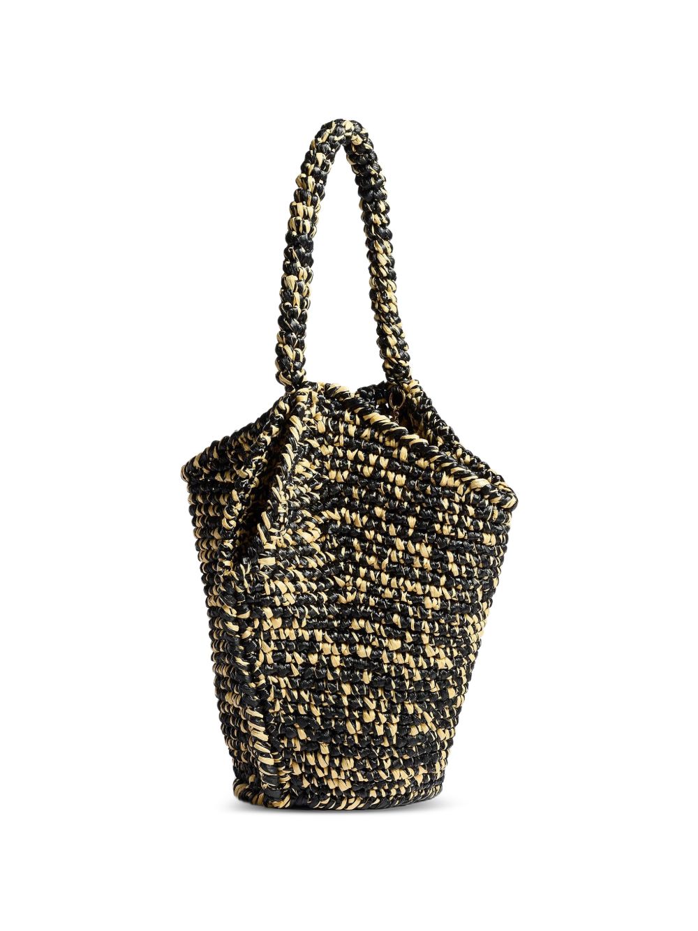 Borsa in rafia lotus in nero Khaite - donna 