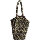 Borsa in rafia lotus in nero Khaite - donna 