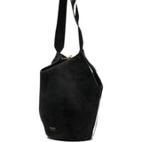 Borsa a mano Lotus con stampa zebrata in nero e bianco Khaite - donna 