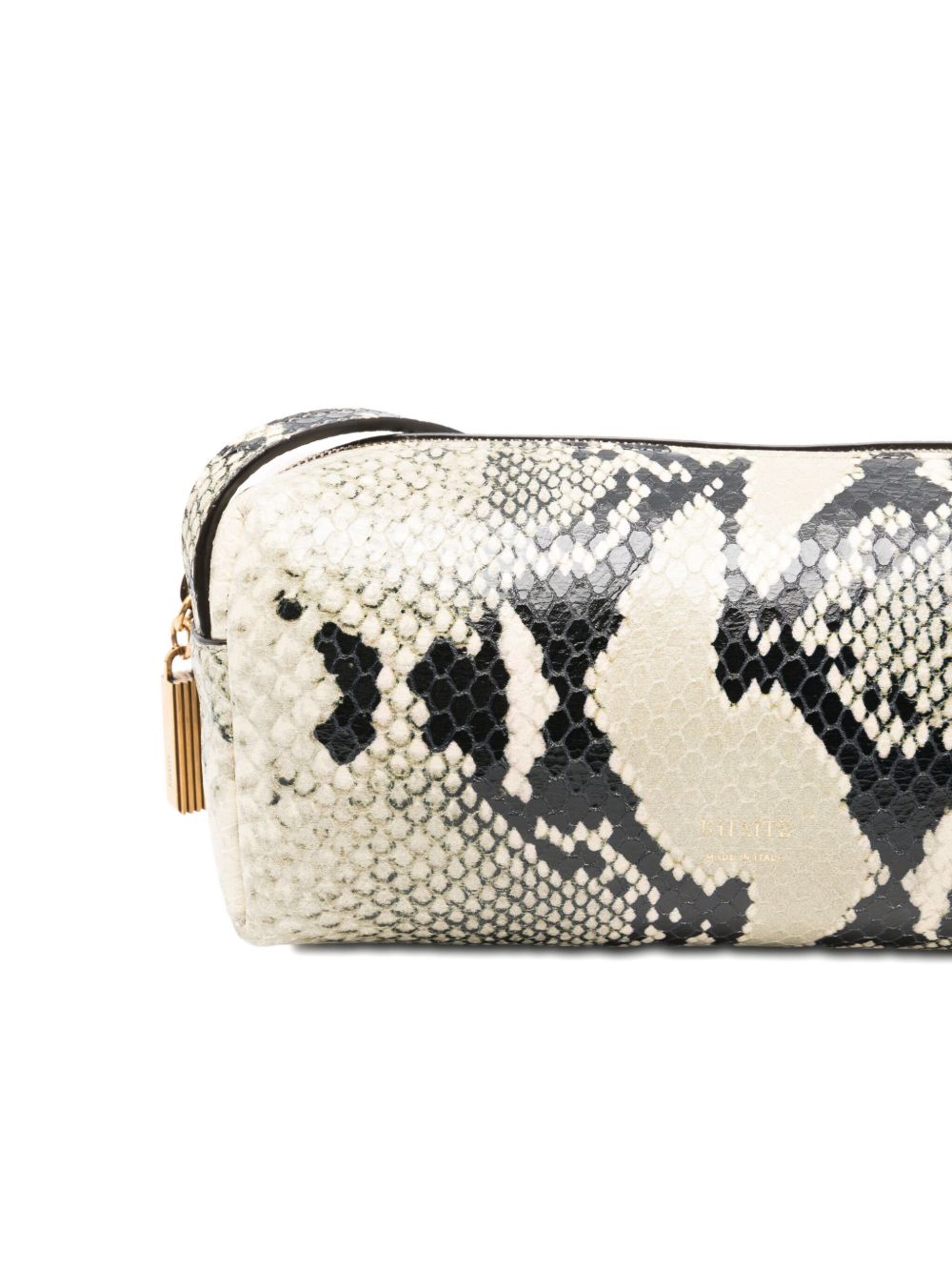 Borsa con stampa serpente kye in beige Khaite - donna 