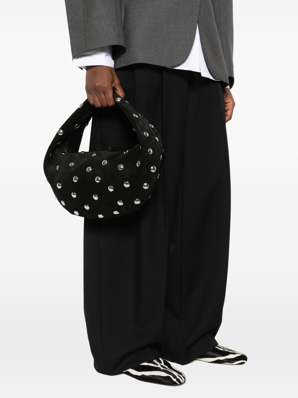 Borsa a mano Olivia media in nero Khaite - donna 