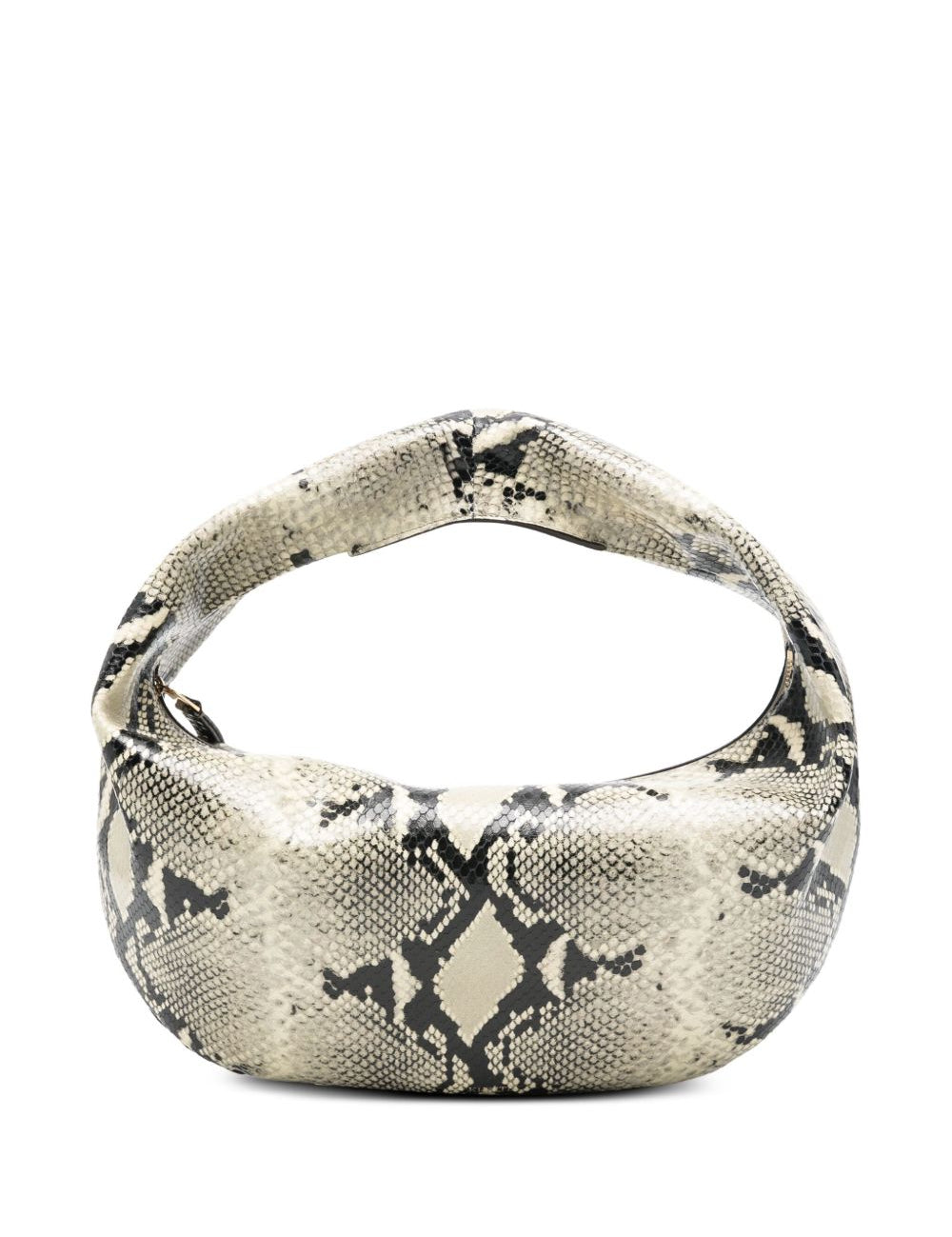 Borsa oliia con stampa serpente in beige Khaite - donna 