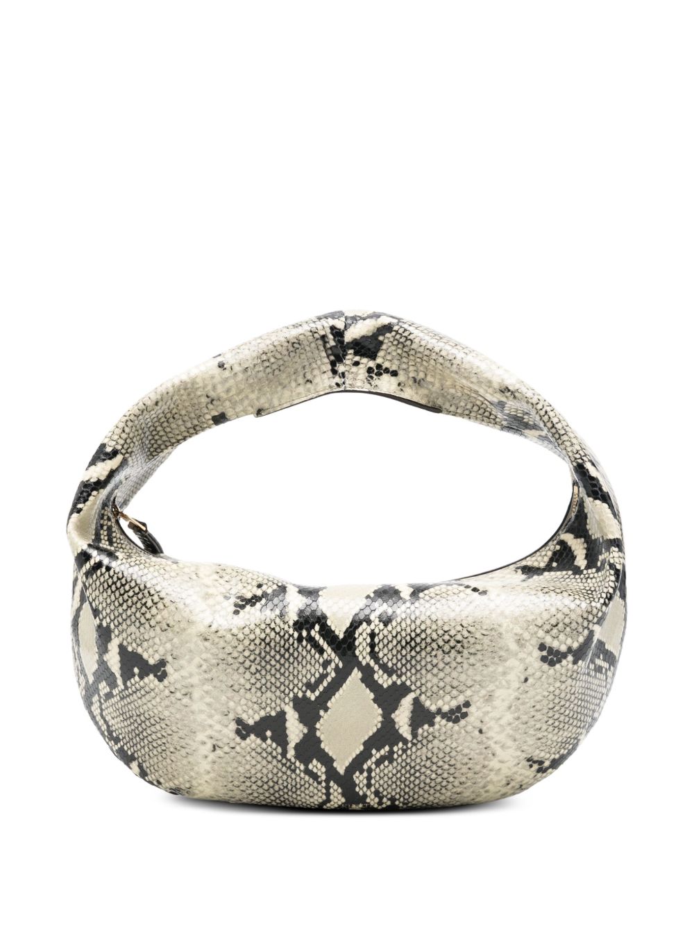 Borsa oliia con stampa serpente in beige Khaite - donna 