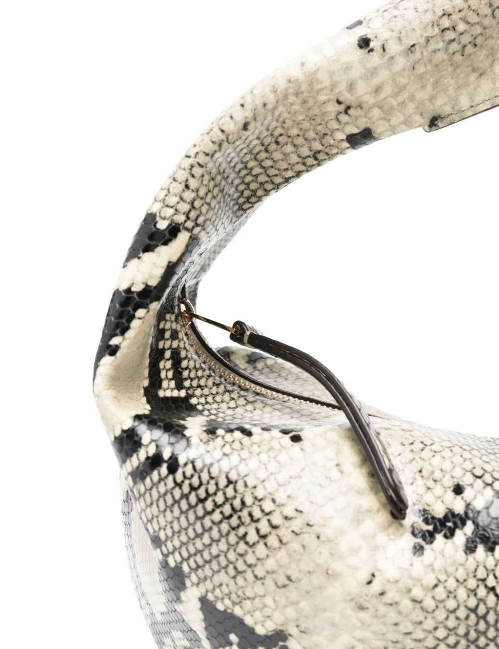 Borsa oliia con stampa serpente in beige Khaite - donna 
