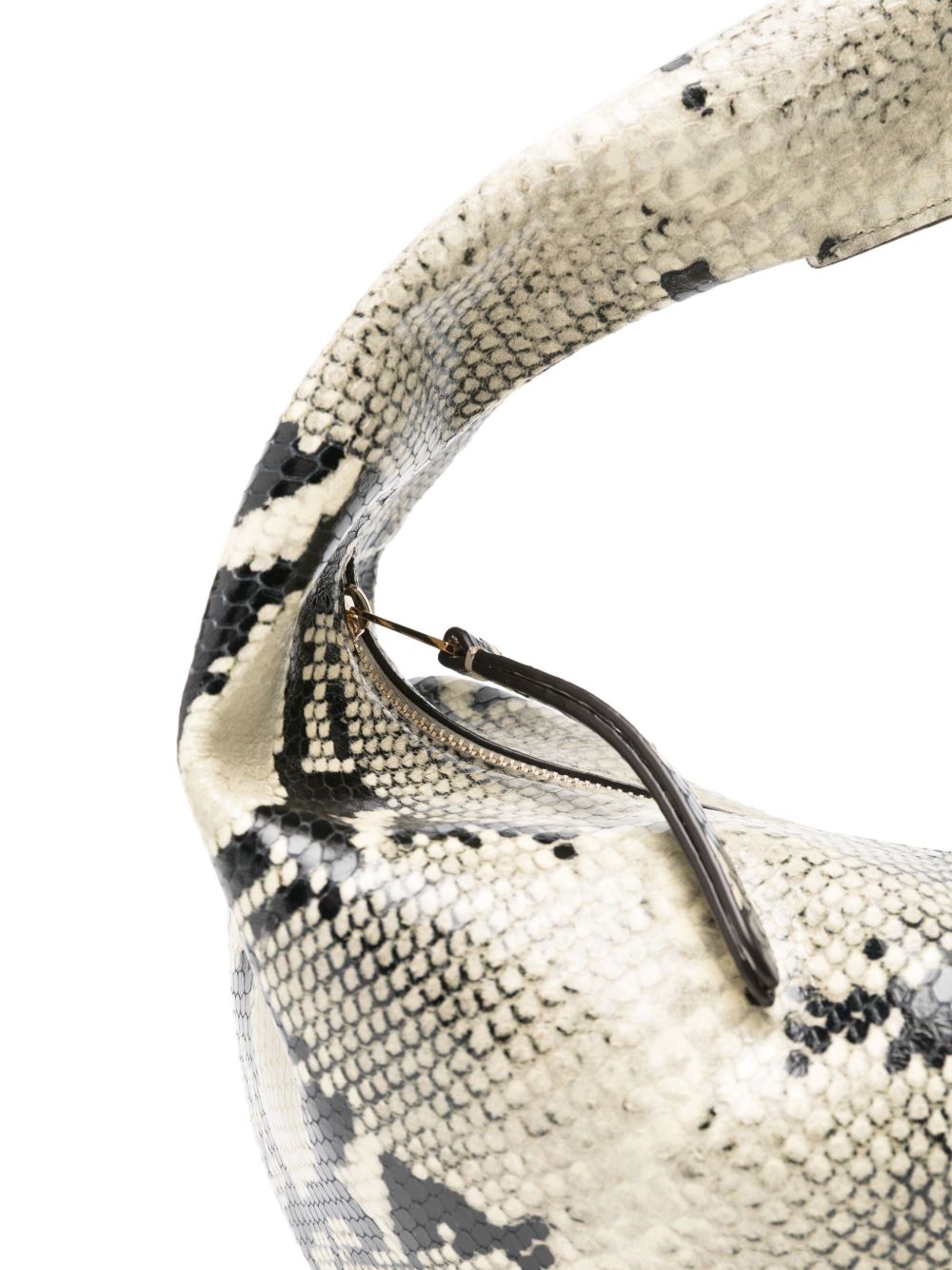 Borsa oliia con stampa serpente in beige Khaite - donna 