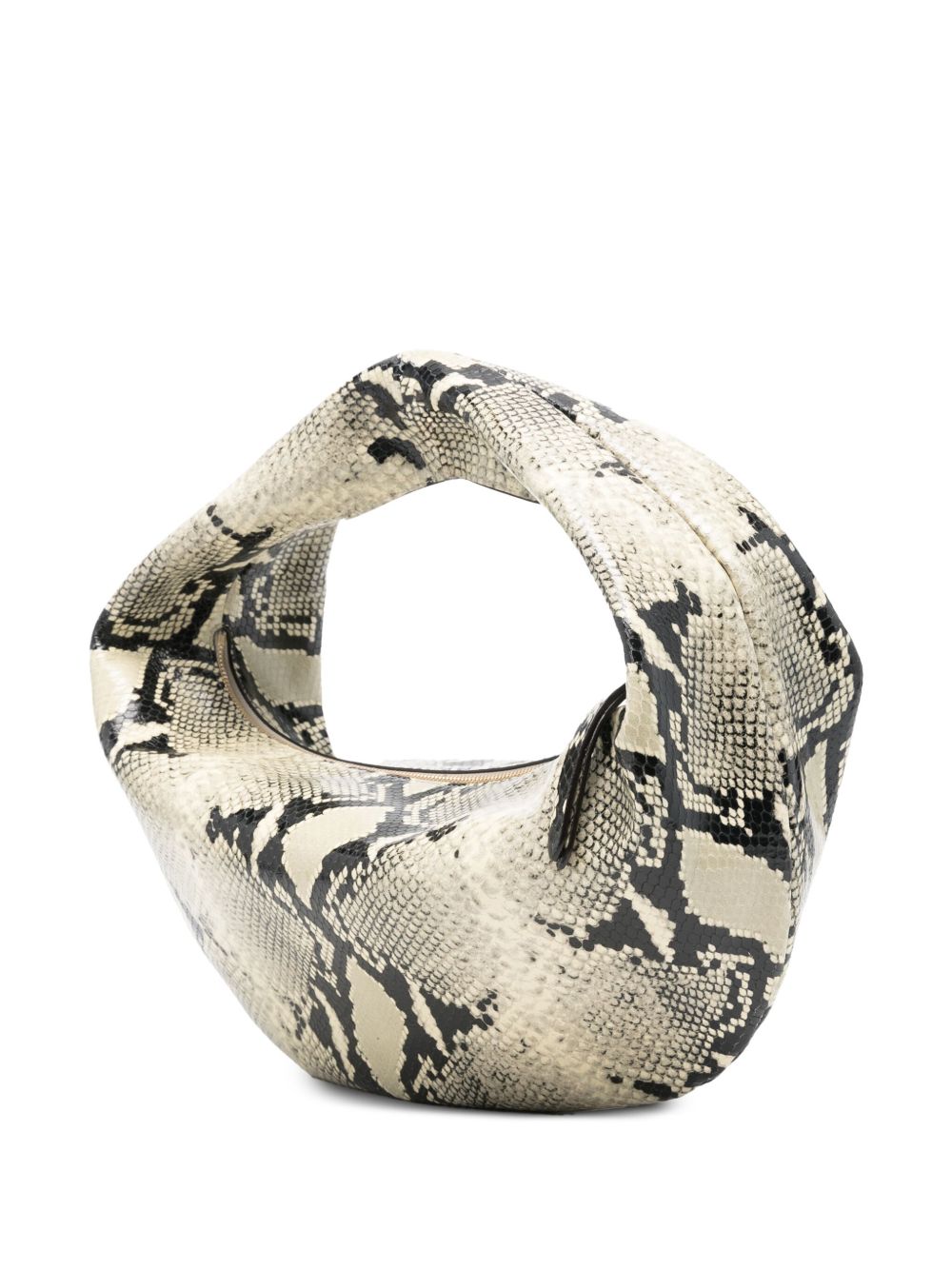 Borsa oliia con stampa serpente in beige Khaite - donna 