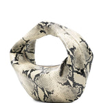 Borsa oliia con stampa serpente in beige Khaite - donna 