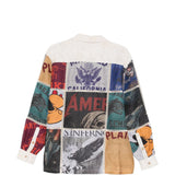 Camicia con design patchwork multicolore Khoki - uomo 