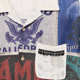 Camicia con design patchwork multicolore Khoki - uomo 