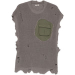 Gilet con tasca in grigio Khoki - uomo 