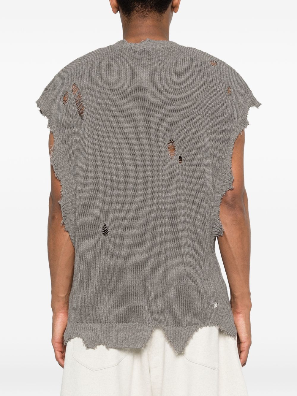 Gilet con tasca in grigio Khoki - uomo 