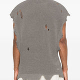 Gilet con tasca in grigio Khoki - uomo 