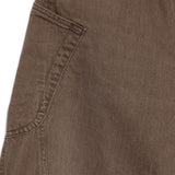 Jeans a gamba dritta con design a pannelli in marrone Khoki - uomo 