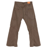 Jeans a gamba dritta con design a pannelli in marrone Khoki - uomo 