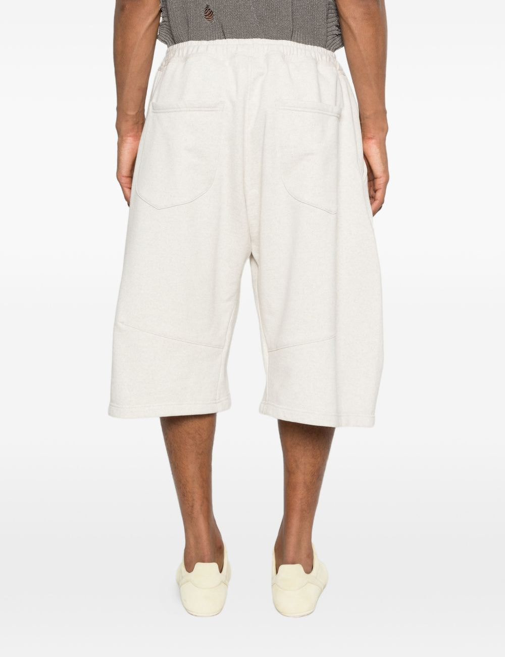 Pantaloncini con coulisse in beige Khoki - uomo 