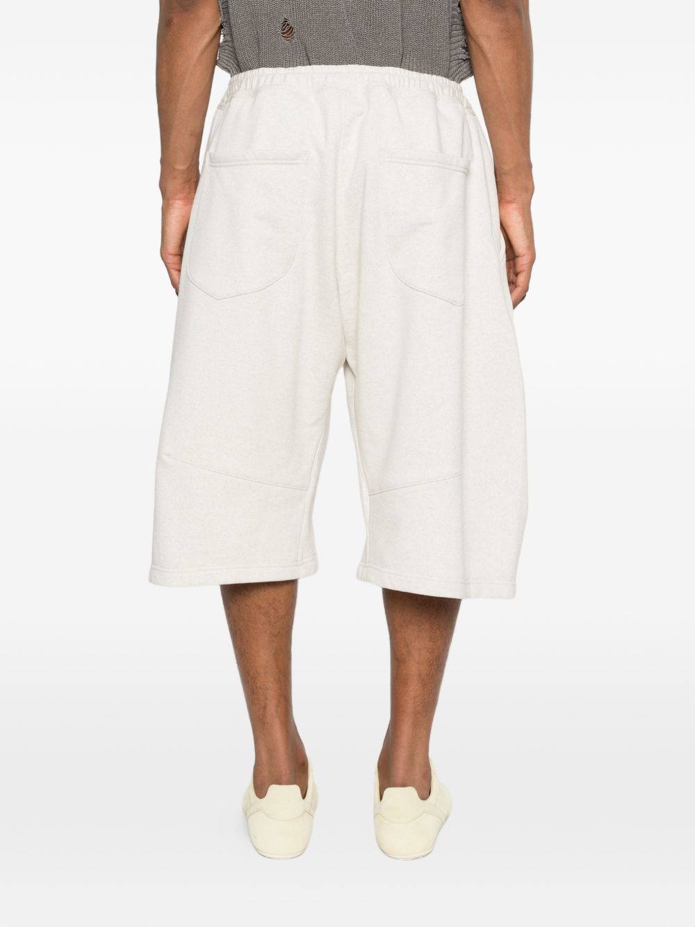 Pantaloncini con coulisse in beige Khoki - uomo 