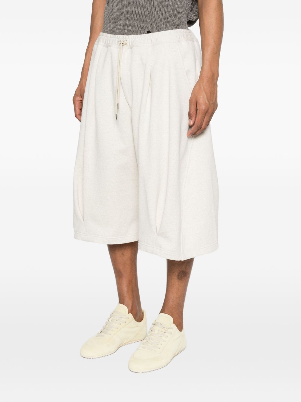 Pantaloncini con coulisse in beige Khoki - uomo 