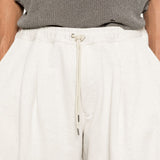 Pantaloncini con coulisse in beige Khoki - uomo 