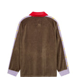 Felpa in velour con logo in marrone Kidsuper - uomo 