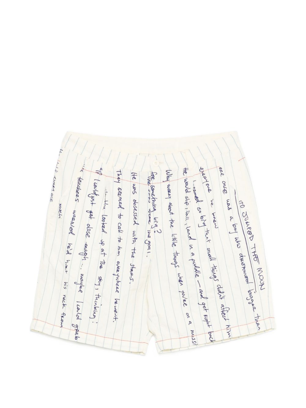 Pantaloncini a righe in bianco Kidsuper - uomo 