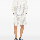 Pantaloncini a righe in bianco Kidsuper - uomo 