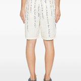 Pantaloncini a righe in bianco Kidsuper - uomo 