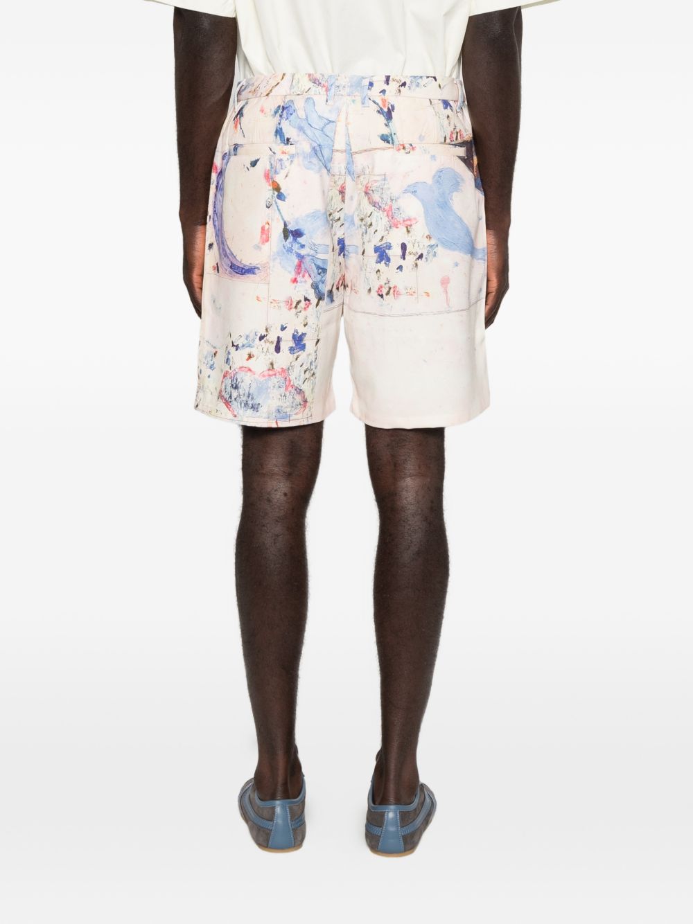 Shorts con stampa grafica in bianco Kidsuper - uomo 