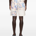 Shorts con stampa grafica in bianco Kidsuper - uomo 