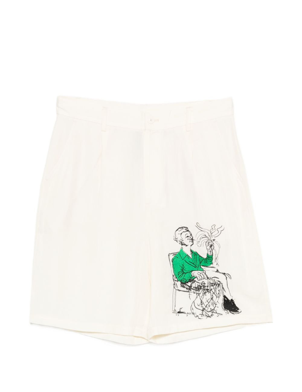 Pantaloncini con stampa grafica in bianco Kidsuper - uomo 