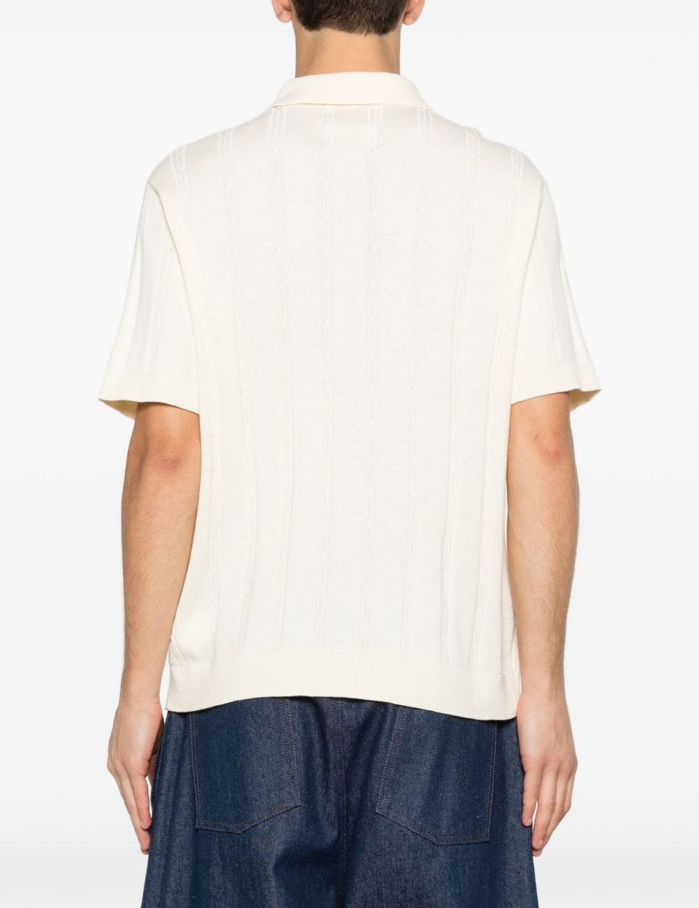 Polo con logo in bianco Kidsuper - uomo 
