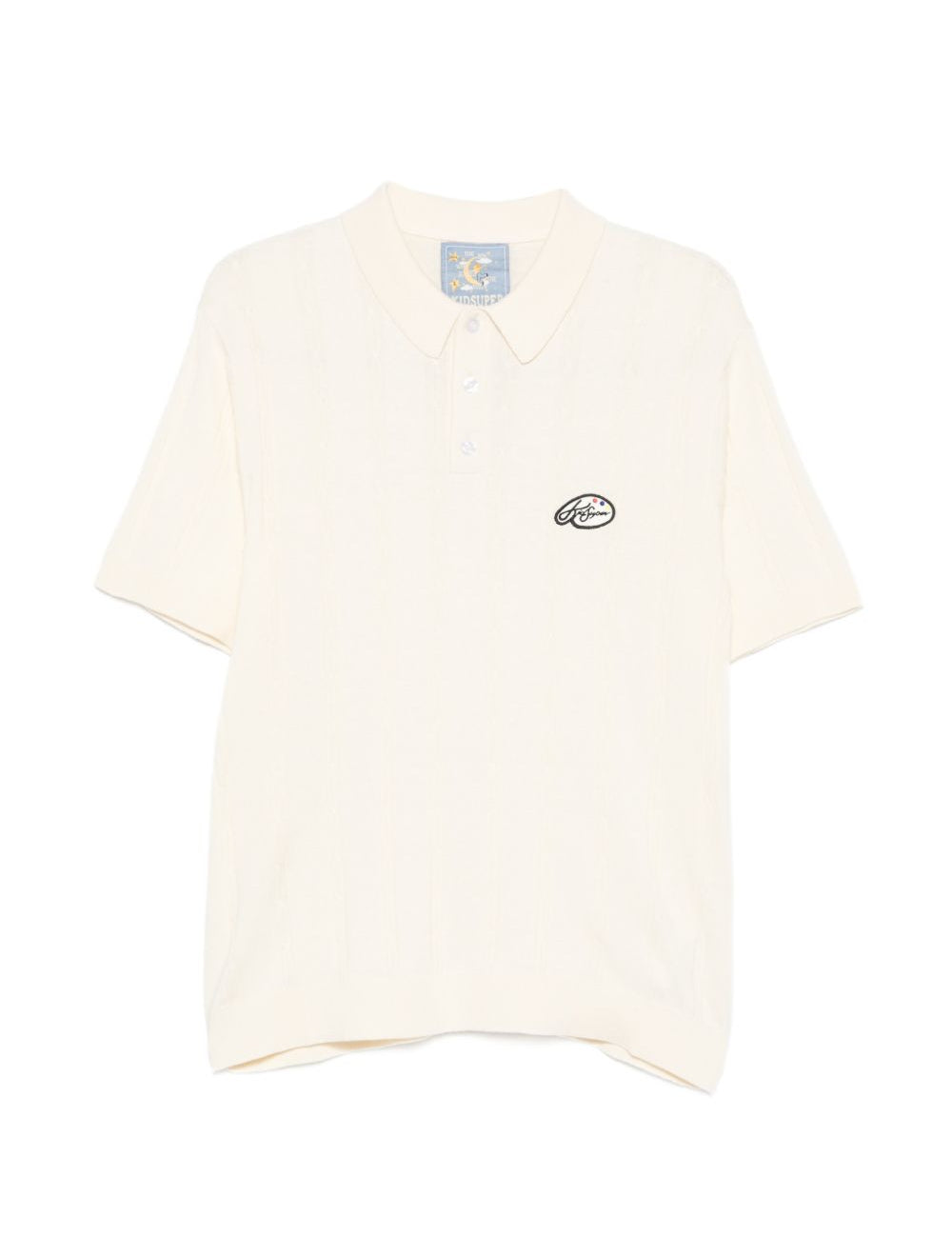 Polo con logo in bianco Kidsuper - uomo 