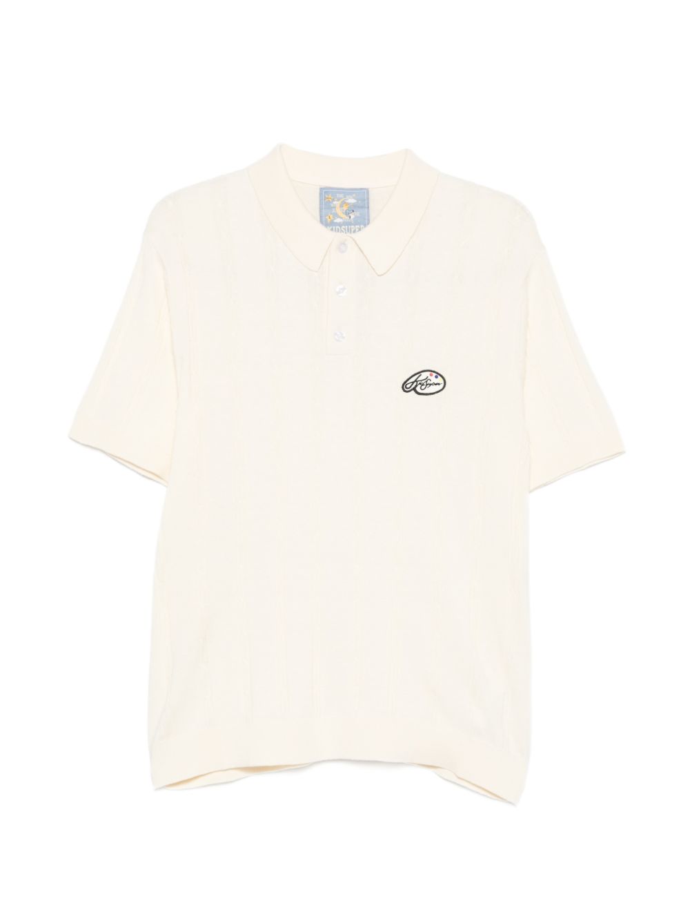 Polo con logo in bianco Kidsuper - uomo 