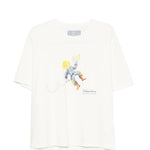 T-shirt con stampa di UN astronauta in bianco Kidsuper - uomo 