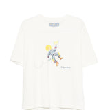 T-shirt con stampa di UN astronauta in bianco Kidsuper - uomo 