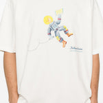 T-shirt con stampa di UN astronauta in bianco Kidsuper - uomo 