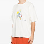T-shirt con stampa di UN astronauta in bianco Kidsuper - uomo 