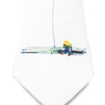 Cravatta con stampa grafica in bianco Kidsuper - uomo 