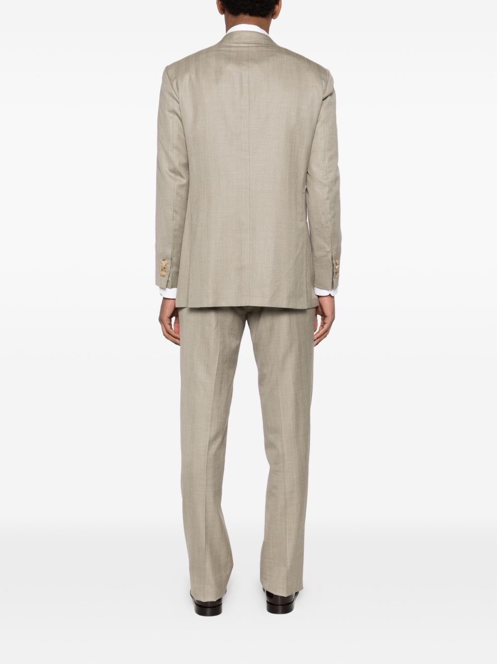 Completo doppiopetto in verde Kiton - uomo 