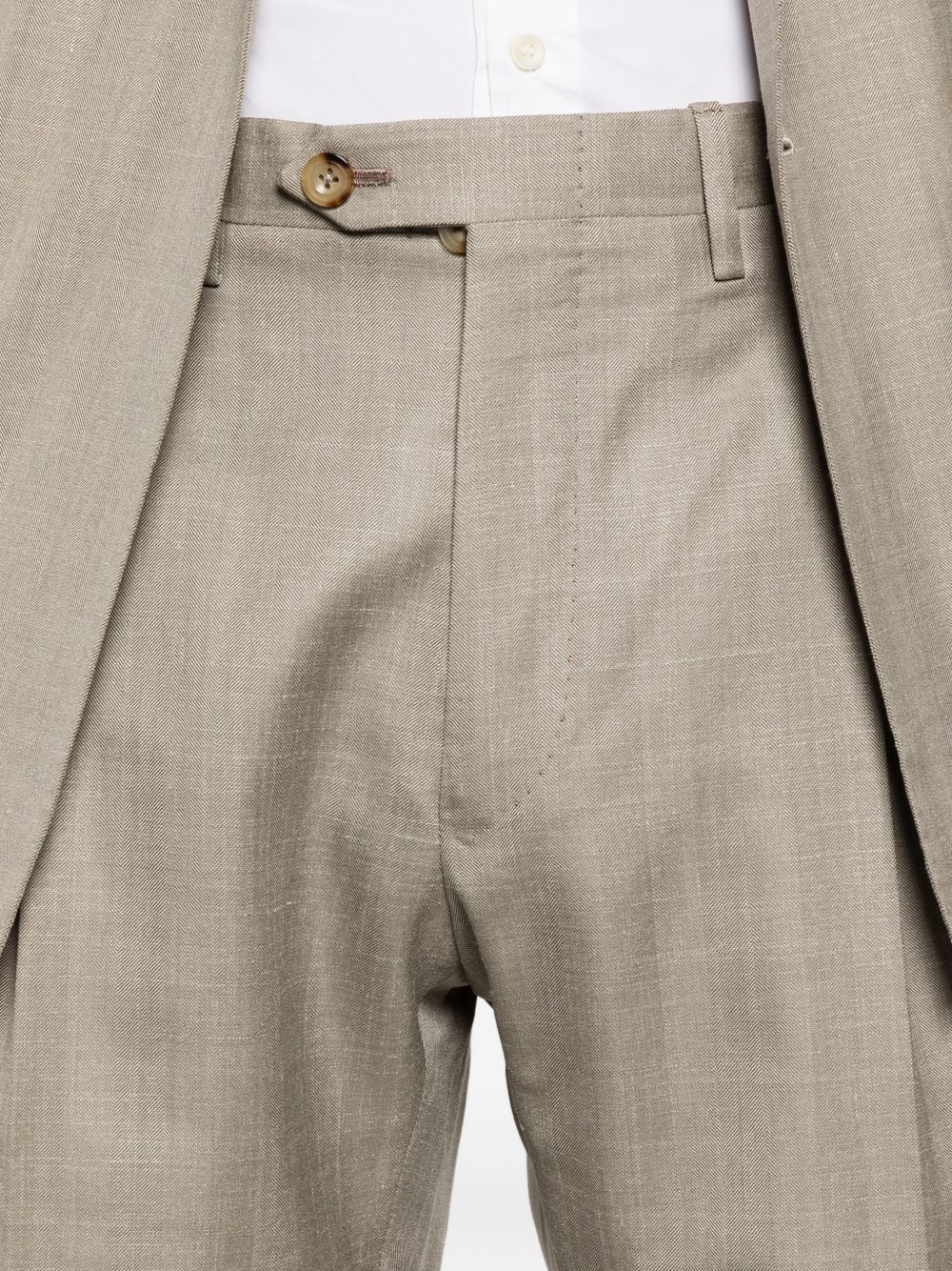 Completo doppiopetto in verde Kiton - uomo 
